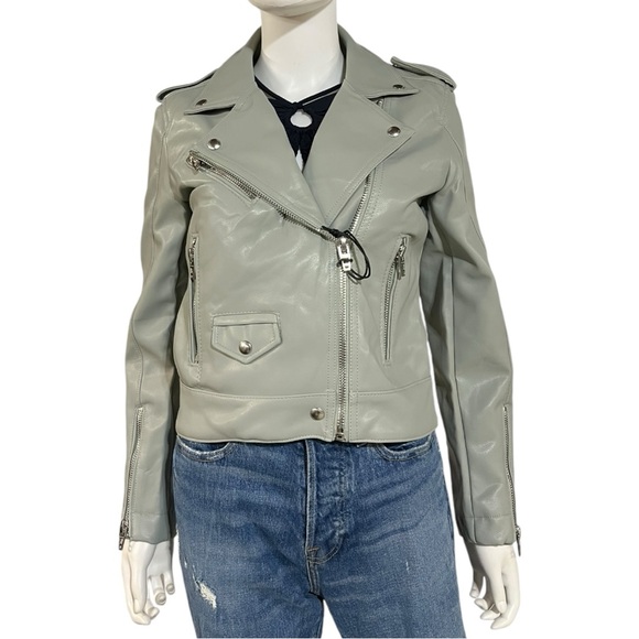 Blank NYC Play Act Faux Leather Moto Jacket, Small - Picture 7 of 10